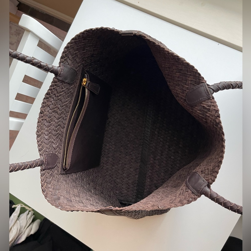 Madewell “The Signature Woven Tote” In Color Coffee Bean - Picture 11 of 11
